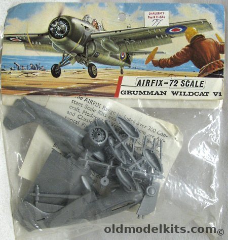 Airfix 1/72 Grumman Wildcat VI - FAA or FM-2 US Marines -  Bagged, 117 plastic model kit